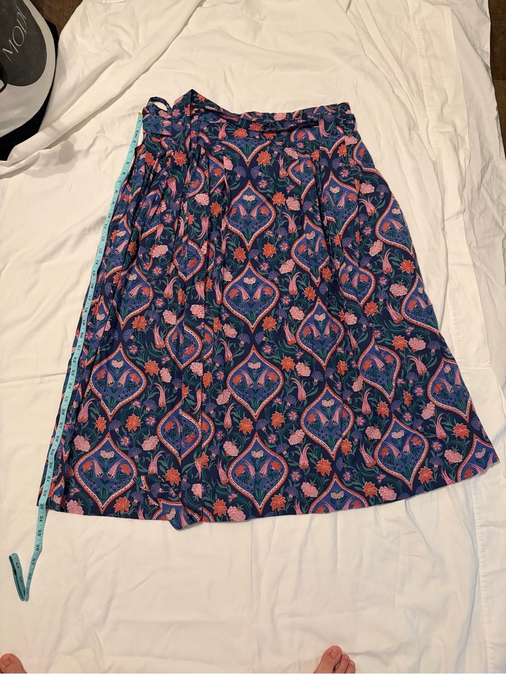 Banjanan Navy Floral A-Line Skirt